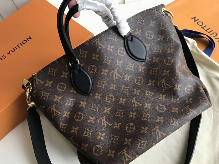 Сумка Louis Vuitton Flower Zipped Tote MM M44347 Monogram Canvas Black "Brown" фото № 4