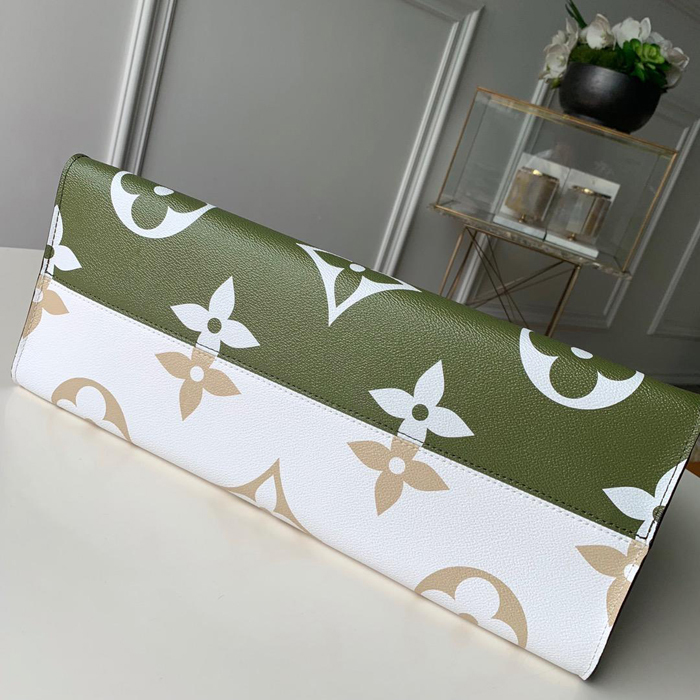 Сумка Louis Vuitton Onthego Tote Bag M44571 Monogram Coated Canvas Khaki Green "White" фото № 5