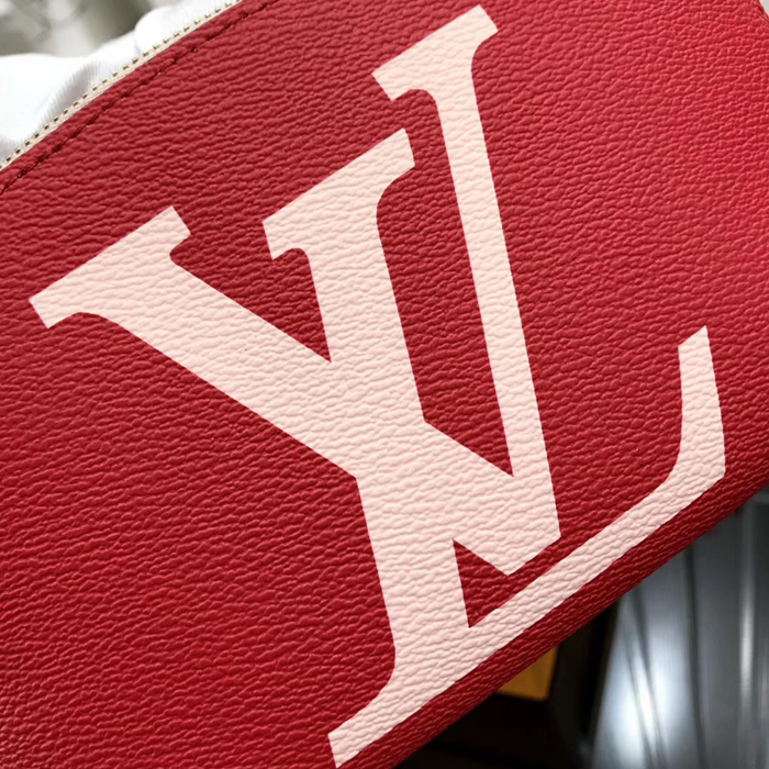 Косметичка Louis Vuitton Pochette Cosme XL M67694 Monogram Coated Canvas Pink "Red" фото № 6