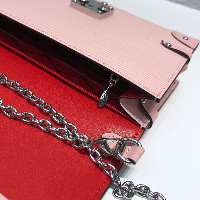 Сумка Louis Vuitton Trunk Chain Wallet M67508 Epi Leather Rose Ballerine "Pink" фото № 8