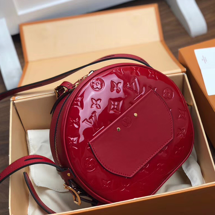 Сумка Louis Vuitton Boite Chapeau Souple M54100 Monogram Vernis "Red" фото № 3