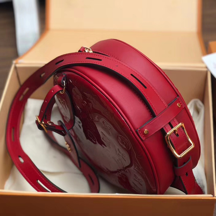 Сумка Louis Vuitton Boite Chapeau Souple M54100 Monogram Vernis "Red" фото № 5