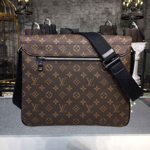 Сумка Louis Vuitton Christopher Messenger Bag 36cm Monogram Macassar Canvas Fall Winter 2018 Collection N41500 "Brown" фото № 2