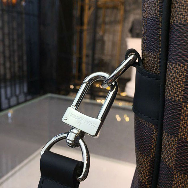 Портфель Louis Vuitton Porte-Documents Voyage PM Bag 38cm Damier Ebene Canvas Fall Winter 2018 Collection N41466 "Brown" фото № 5