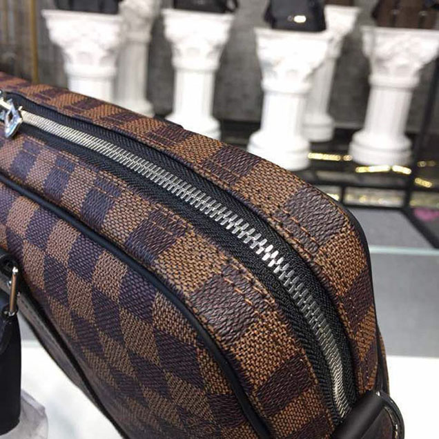 Портфель Louis Vuitton Porte-Documents Voyage PM Bag 38cm Damier Ebene Canvas Fall Winter 2018 Collection N41466 "Brown" фото № 9