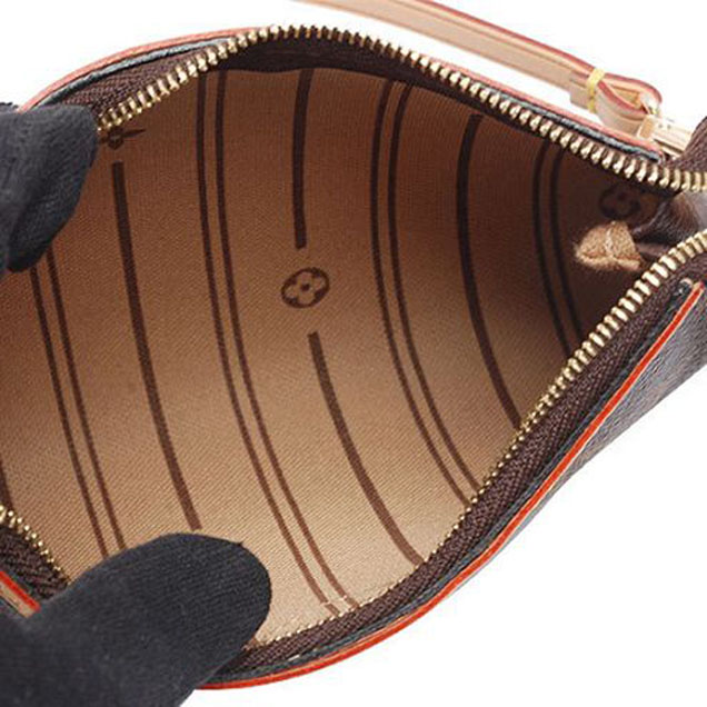 Сумка Louis Vuitton M40309 Mini Pochette Delightful Monogram Canvas "Brown" фото № 7