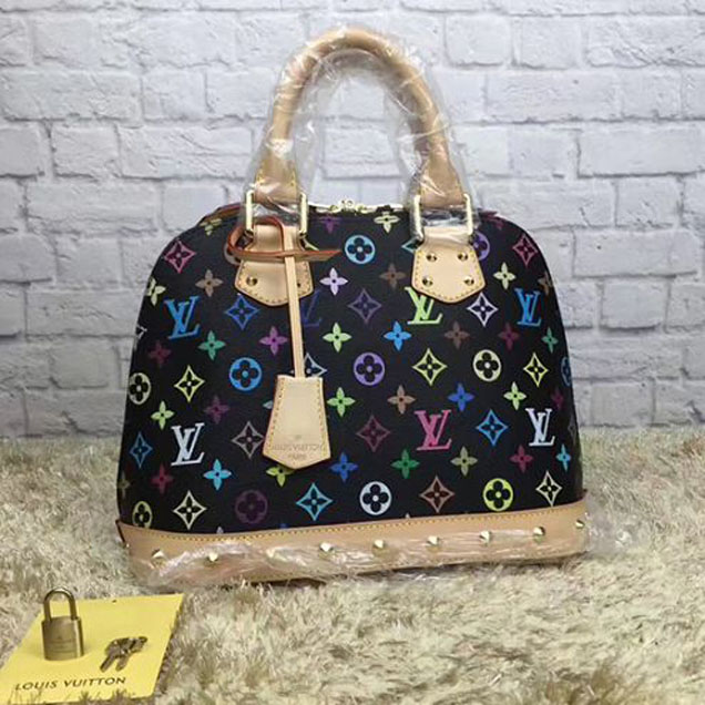 Сумка Louis Vuitton M40444 Alma PM Tote Bag Monogram Multicolore Canvas "Black" фото № 2