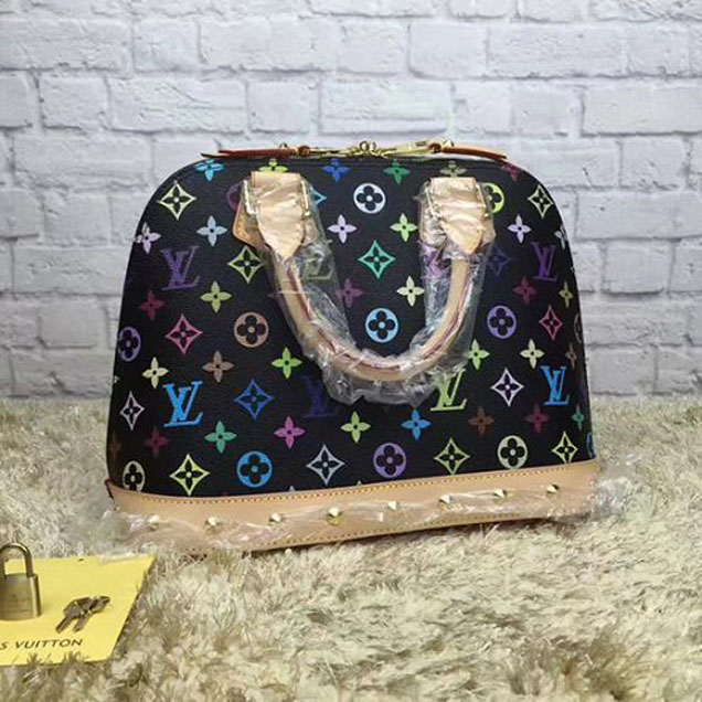 Сумка Louis Vuitton M40444 Alma PM Tote Bag Monogram Multicolore Canvas "Black" фото № 3