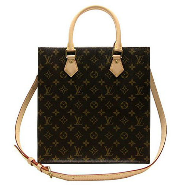 Сумка Louis Vuitton M40806 Sac Plat PM Tote Bag Monogram Canvas "Brown" фото № 2