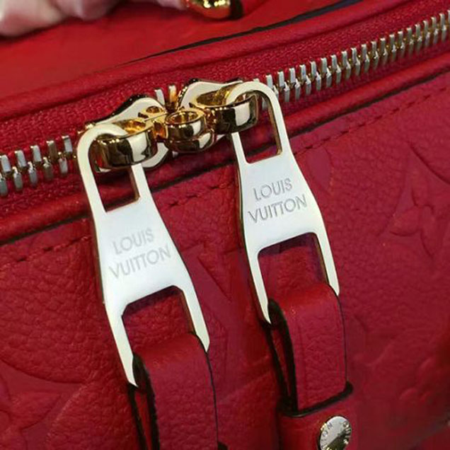 Сумка Louis Vuitton M41187 Speedy 25 Tote Bag Monogram Empreinte Leather "Red" фото № 6