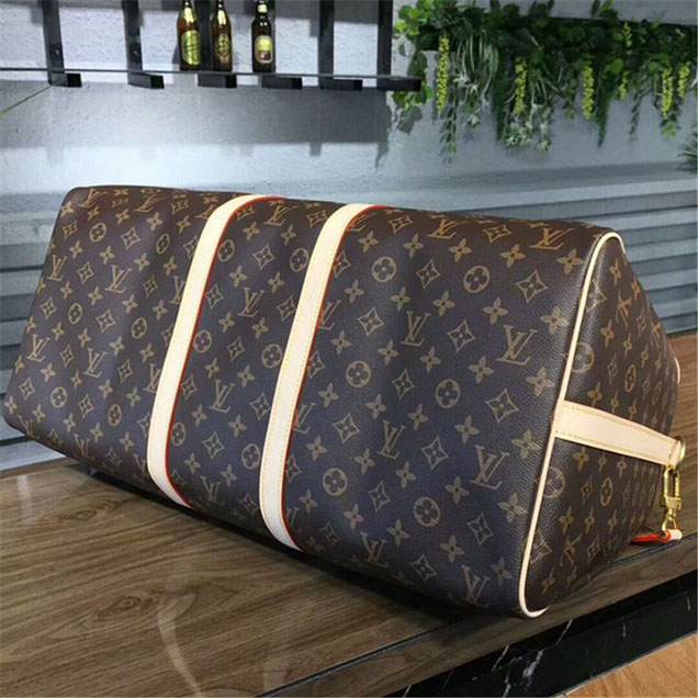 Сумка Louis Vuitton M41414 Keepall Bandouliere 55 Duffel Bag Monogram Canvas "Brown" фото № 5