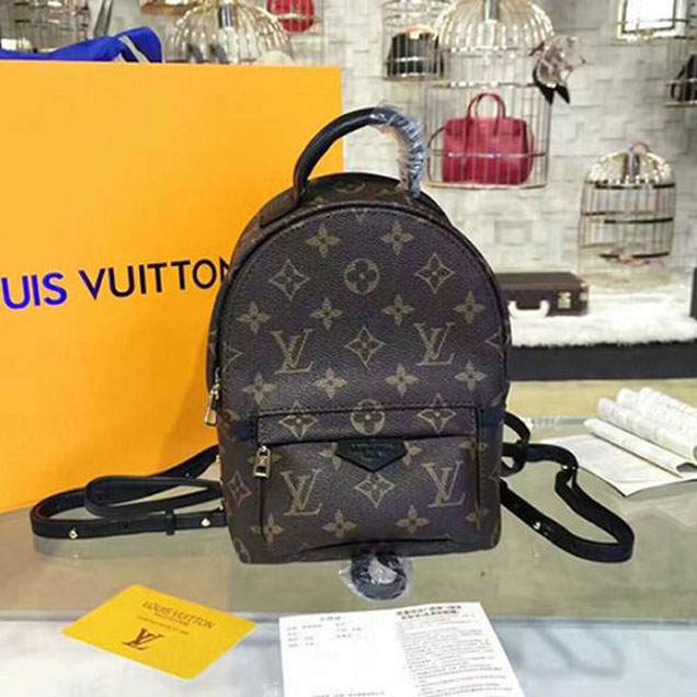 Рюкзак Louis Vuitton M41562 Palm Springs Backpack Mini Monogram Canvas "Brown" фото № 2