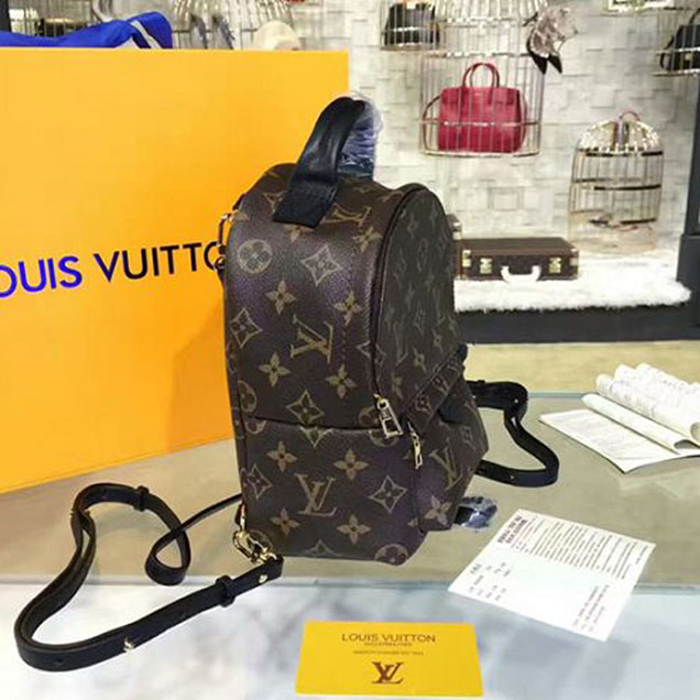 Рюкзак Louis Vuitton M41562 Palm Springs Backpack Mini Monogram Canvas "Brown" фото № 3