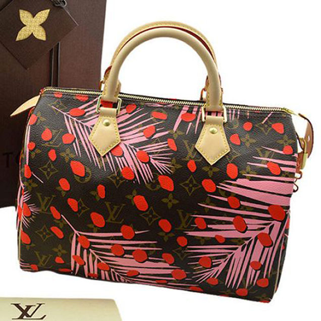 Сумка Louis Vuitton M41983 Speedy 30 Tote Bag Monogram Canvas "Brown" фото № 8