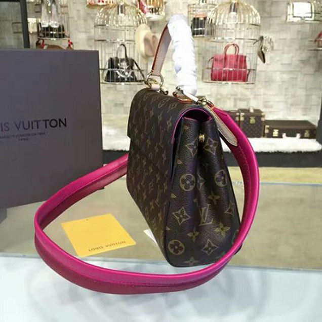 Сумка Louis Vuitton M42738 Cluny BB Tote Bag Monogram Canvas "Brown" фото № 3