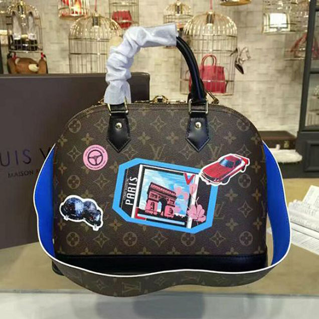 Сумка Louis Vuitton M42839 Alma PM Tote Bag Monogram Canvas "Brown" фото № 4