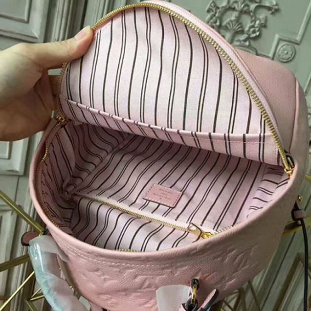 Рюкзак Louis Vuitton M44019 Sorbonne Backpack Monogram Empreinte Leather "Pink" фото № 8