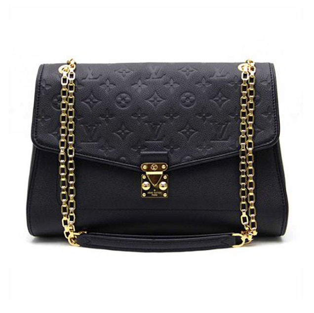 Сумка Louis Vuitton M48933 Saint-Germain MM Shoulder Bag Monogram Empreinte Leather "Black" фото № 2