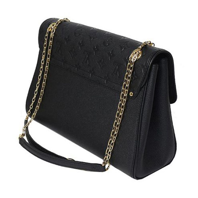 Сумка Louis Vuitton M48933 Saint-Germain MM Shoulder Bag Monogram Empreinte Leather "Black" фото № 4