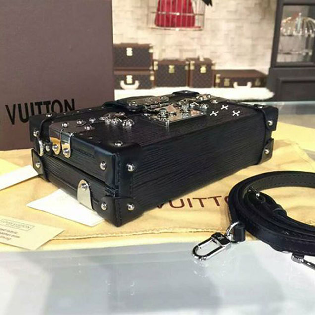 Сумка Louis Vuitton M5001N Petite Malle Crossbody Bag Epi Leather "Black" фото № 8