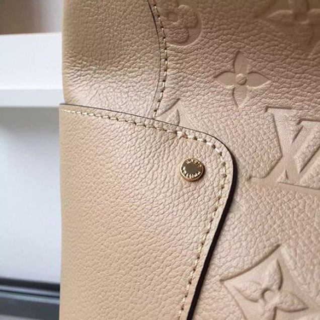 Сумка Louis Vuitton M50075 Bagatelle Hobo Bag Monogram Empreinte Leather "Beige" фото № 7