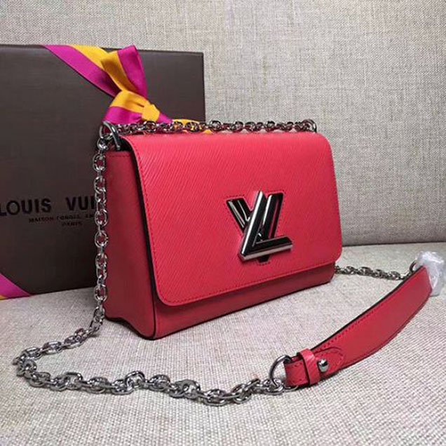Сумка Louis Vuitton M50280 Twist MM Shoulder Bag Epi Leather "Red" фото № 3