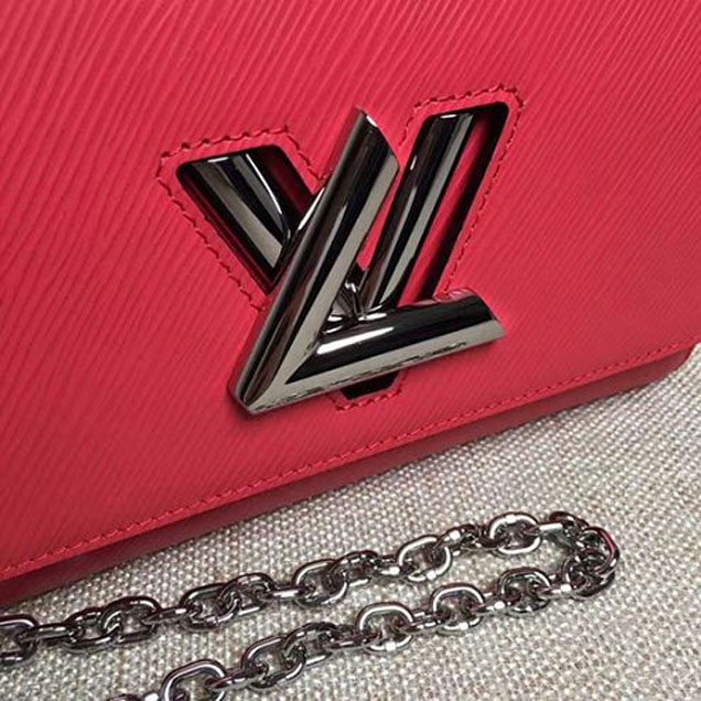 Сумка Louis Vuitton M50280 Twist MM Shoulder Bag Epi Leather "Red" фото № 8
