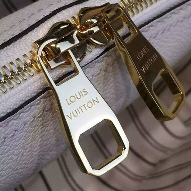 Сумка Louis Vuitton M50880 Montaigne BB Tote Bag Monogram Empreinte Leather "White" фото № 10