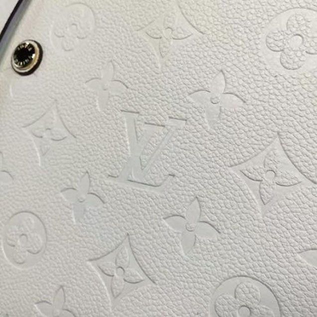 Сумка Louis Vuitton M50880 Montaigne BB Tote Bag Monogram Empreinte Leather "White" фото № 7