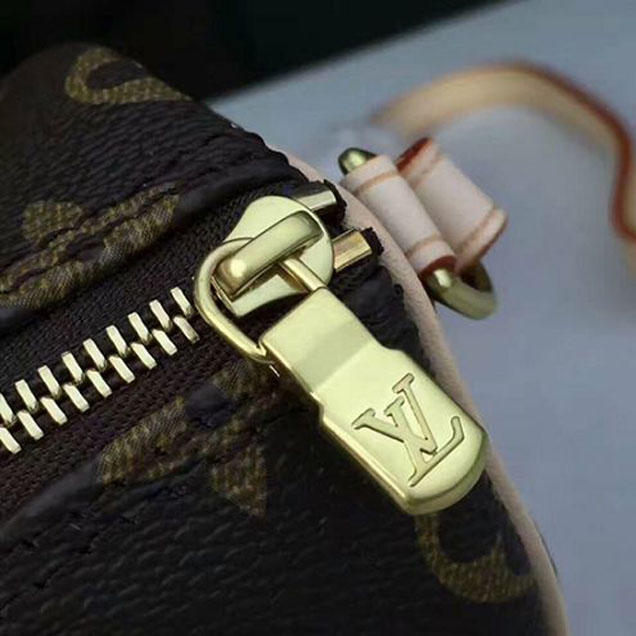 Сумка Louis Vuitton M61252 Nano Speedy Crossbody Bag Monogram Canvas "Brown" фото № 8