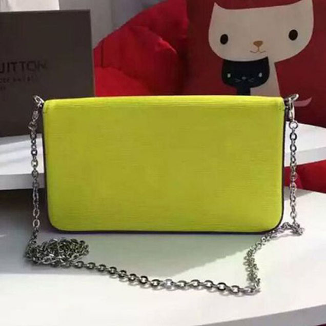 Клатч Louis Vuitton M61753 Pochette Felicie Crossbody Bag Epi Leather "Black" фото № 3