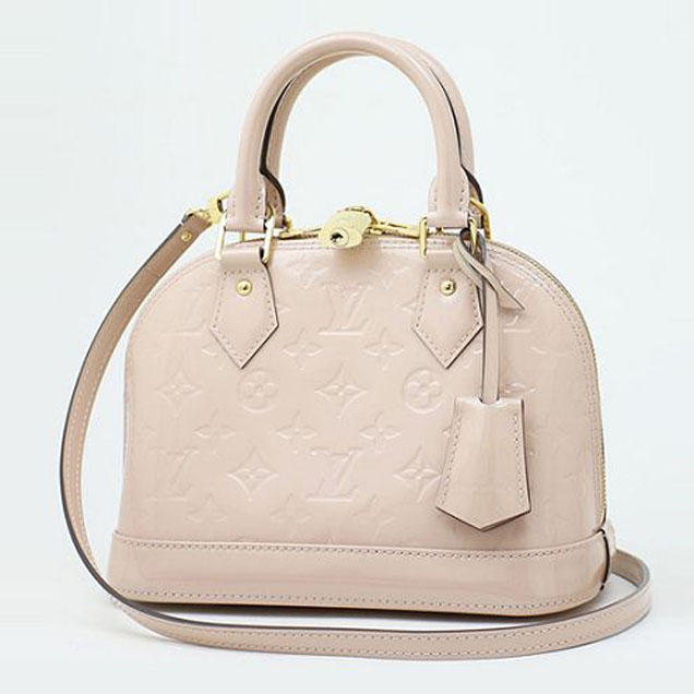 Сумка Louis Vuitton M90064 Alma BB Tote Bag Monogram Vernis "Beige" фото № 2