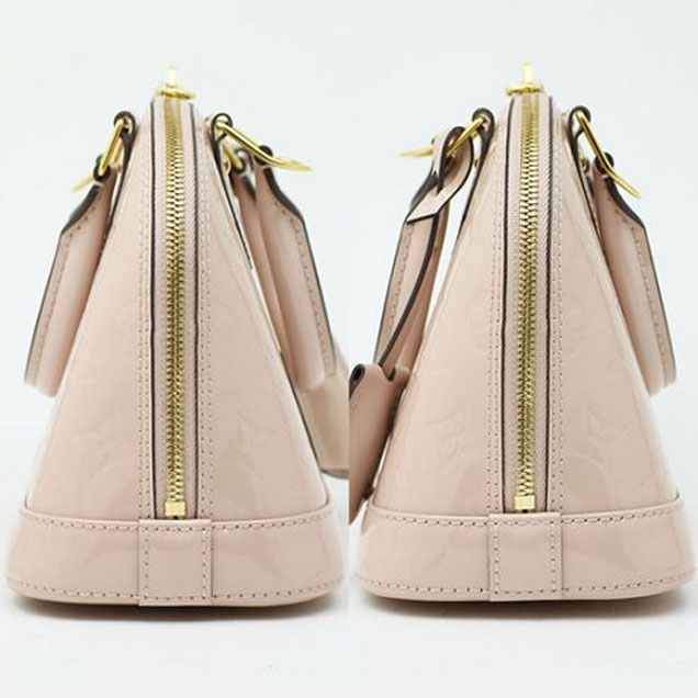 Сумка Louis Vuitton M90064 Alma BB Tote Bag Monogram Vernis "Beige" фото № 4