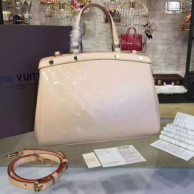 Сумка Louis Vuitton M90180 Brea MM Tote Bag Monogram Vernis "Beige" фото № 4