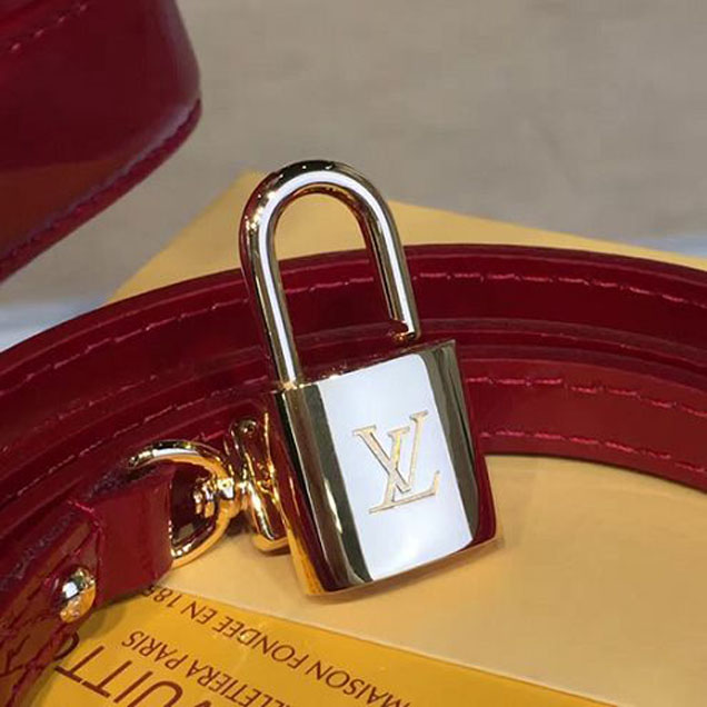 Сумка Louis Vuitton M91606 Alma BB Tote Bag Monogram Vernis "Red" фото № 7