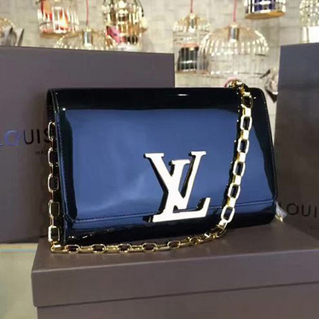 Сумка Louis Vuitton M94425B Chain Louise GM Crossbody Bag Monogram Vernis "Black" фото № 2