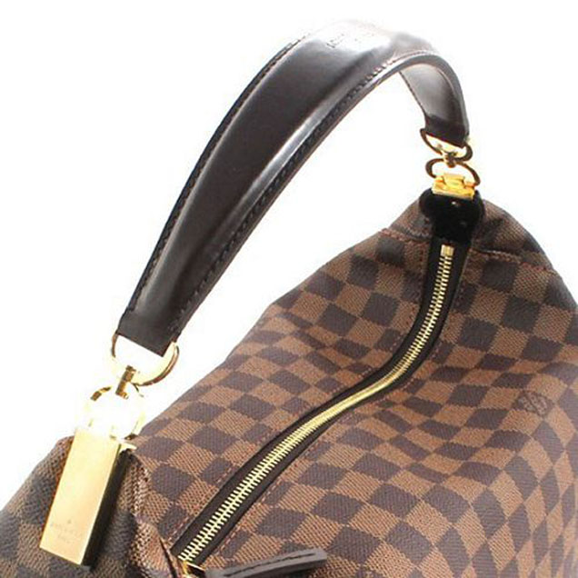Сумка Louis Vuitton N41185 Portobello GM Hobo Bag Damier Ebene Canvas "Brown" фото № 4
