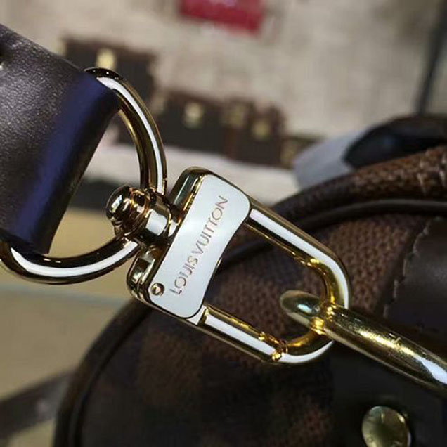 Сумка Louis Vuitton N41366 Speedy Bandouliere 35 Tote Bag Damier Ebene Canvas "Brown" фото № 6