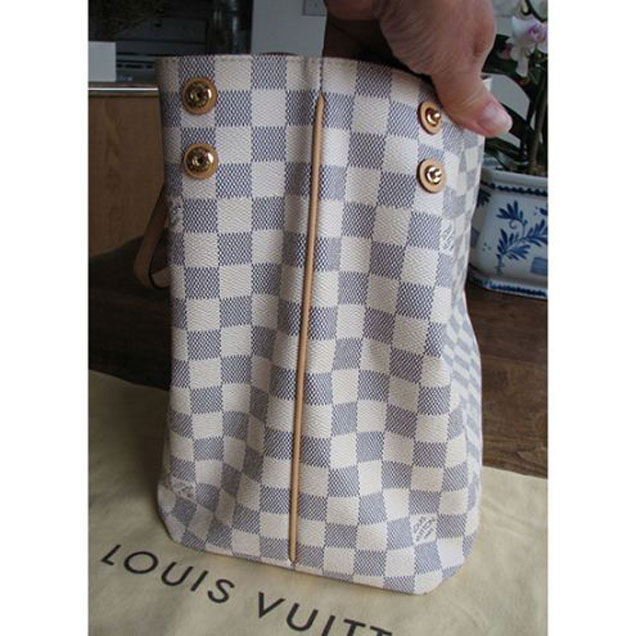 Сумка Louis Vuitton N41375 Cabas MM Shoulder Bag Damier Azur Canvas "White" фото № 6