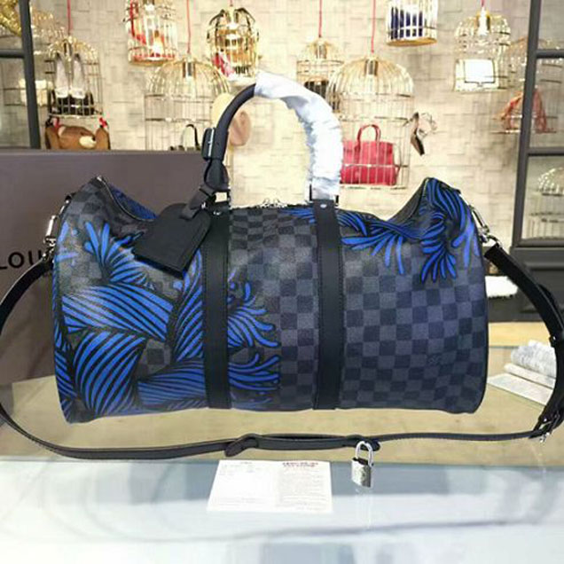Сумка Louis Vuitton N41700 Keepall Bandouliere 45 Duffel Bag Damier Graphite Canvas "Graphite" фото № 2