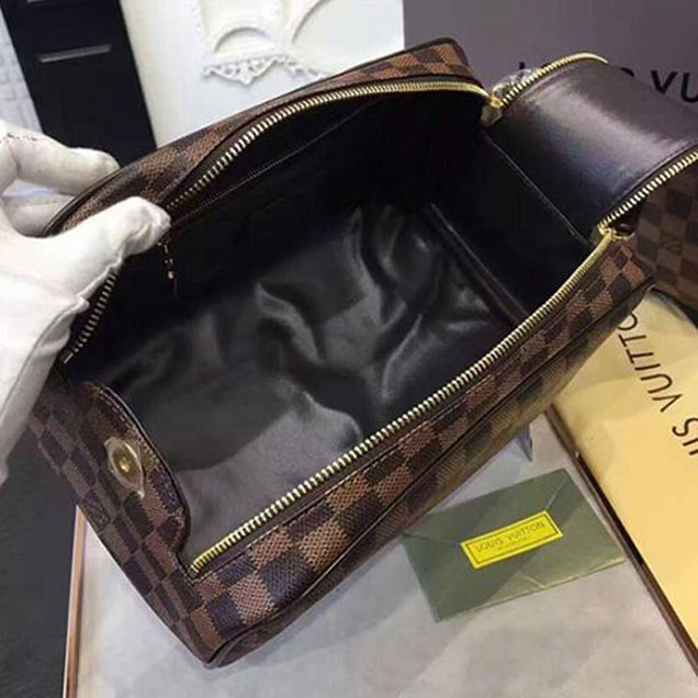Косметичка Louis Vuitton N47527 King Size Toiletry Bag Damier Ebene Canvas "Brown" фото № 8