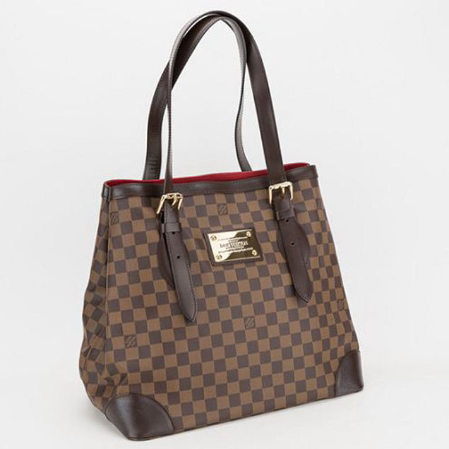 Сумка Louis Vuitton N51203 Hampstead GM Shoulder Bag Damier Ebene Canvas "Brown" фото № 3