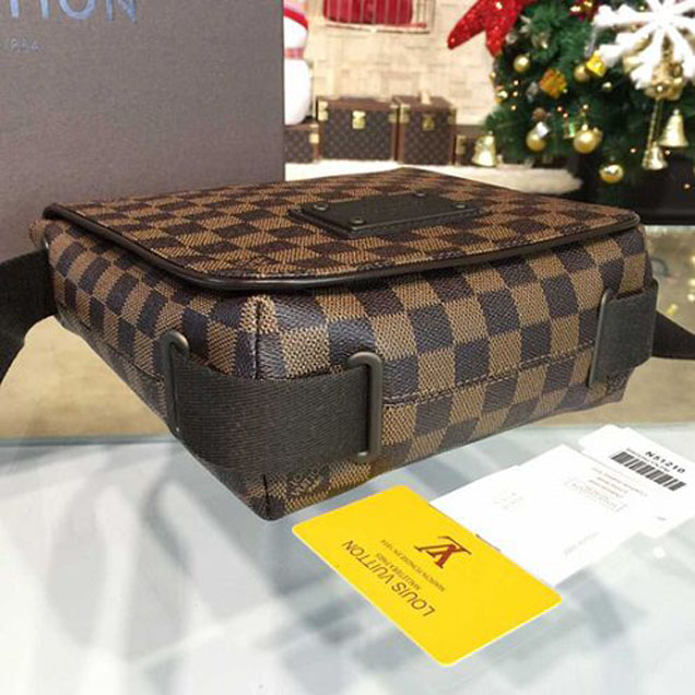 Сумка Louis Vuitton N51210 Brooklyn PM Messenger Bag Damier Ebene Canvas "Brown" фото № 5