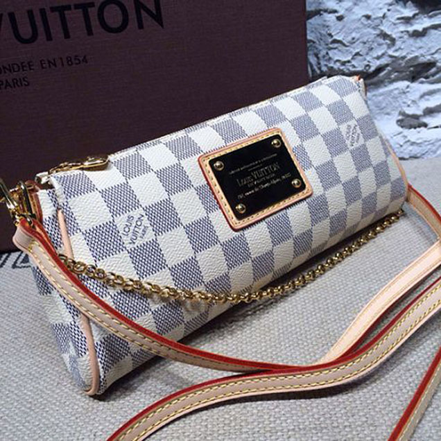 Сумка Louis Vuitton N55214 Eva Clutch Damier Azur Canvas "White" фото № 2