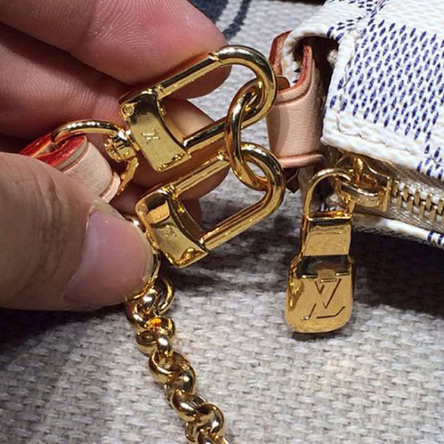 Сумка Louis Vuitton N55214 Eva Clutch Damier Azur Canvas "White" фото № 6