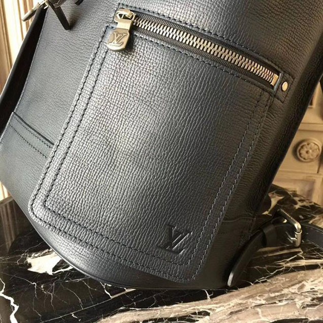 Рюкзак Louis Vuitton Canyon Backpack M54960 Utah Leather "Black" фото № 5