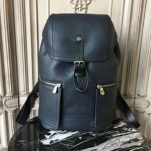 Рюкзак Louis Vuitton Canyon Backpack M54960 Utah Leather "Black" фото № 2