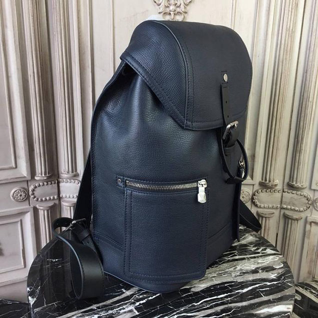 Рюкзак Louis Vuitton Canyon Backpack M54960 Utah Leather "Black" фото № 3