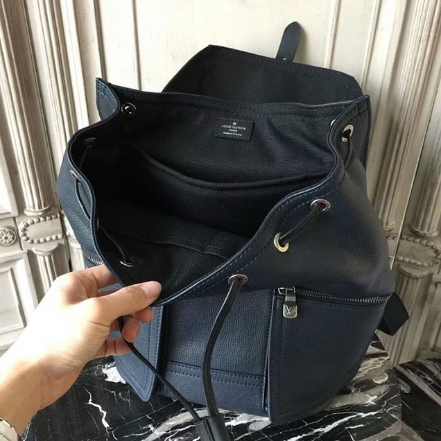 Рюкзак Louis Vuitton Canyon Backpack M54960 Utah Leather "Black" фото № 9