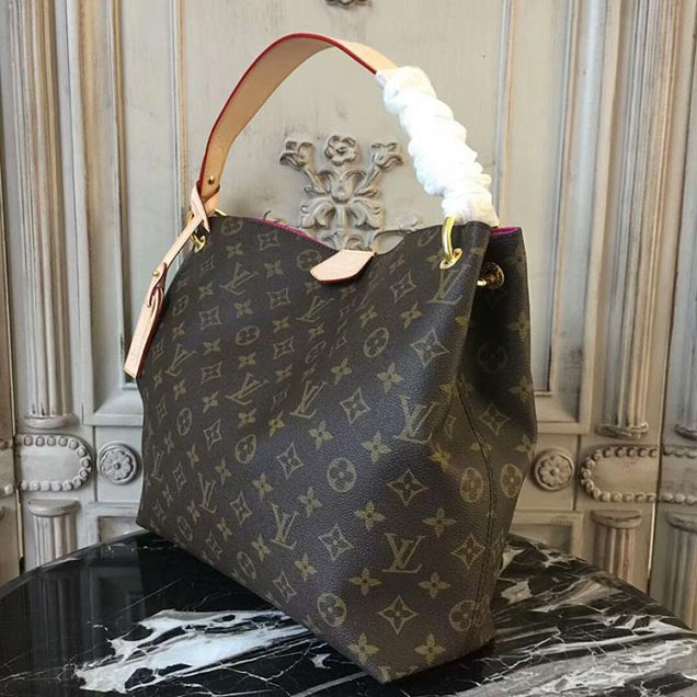 Сумка Louis Vuitton Graceful PM M43700 Monogram Canvas "Brown" фото № 3